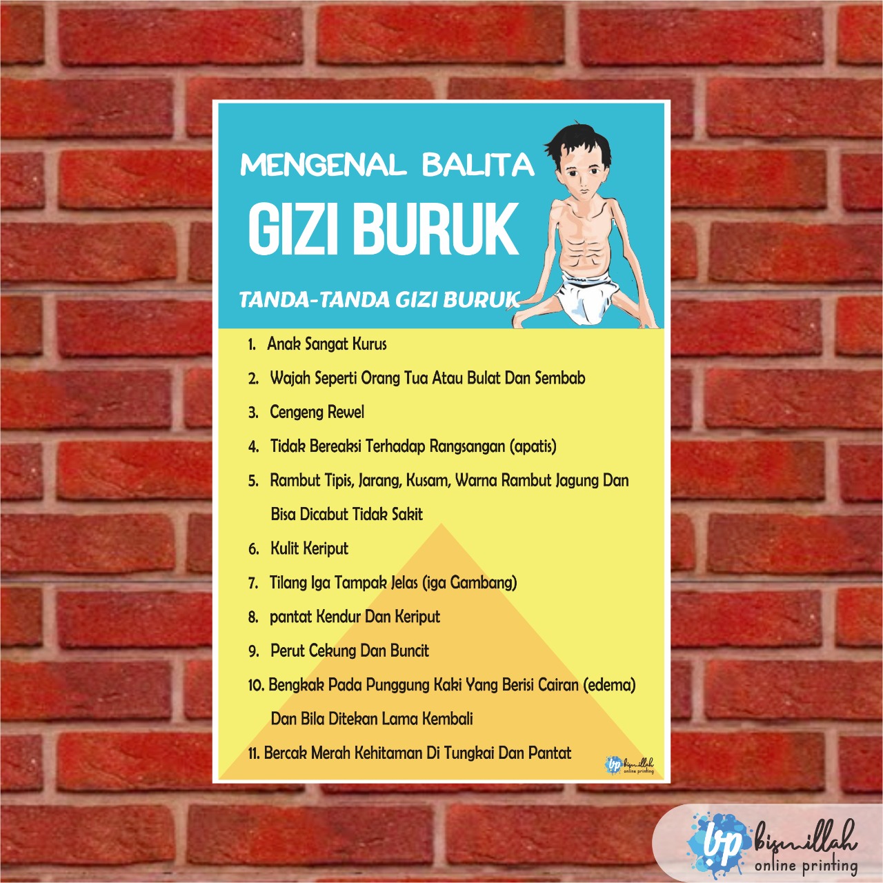 Poster Kesehatan Gizi Buruk Lazada Indonesia 