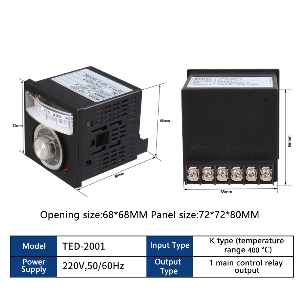 DM TED-2001 Switch Pointer Temperature Controller Oven Oven Temperature Controller