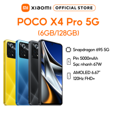 Điện thoại Xiaomi POCO X4 Pro 5G | Snapdragon 695 5G | Camera 108MP l AMOLED 120 Hz – Hàng Chính Hãng