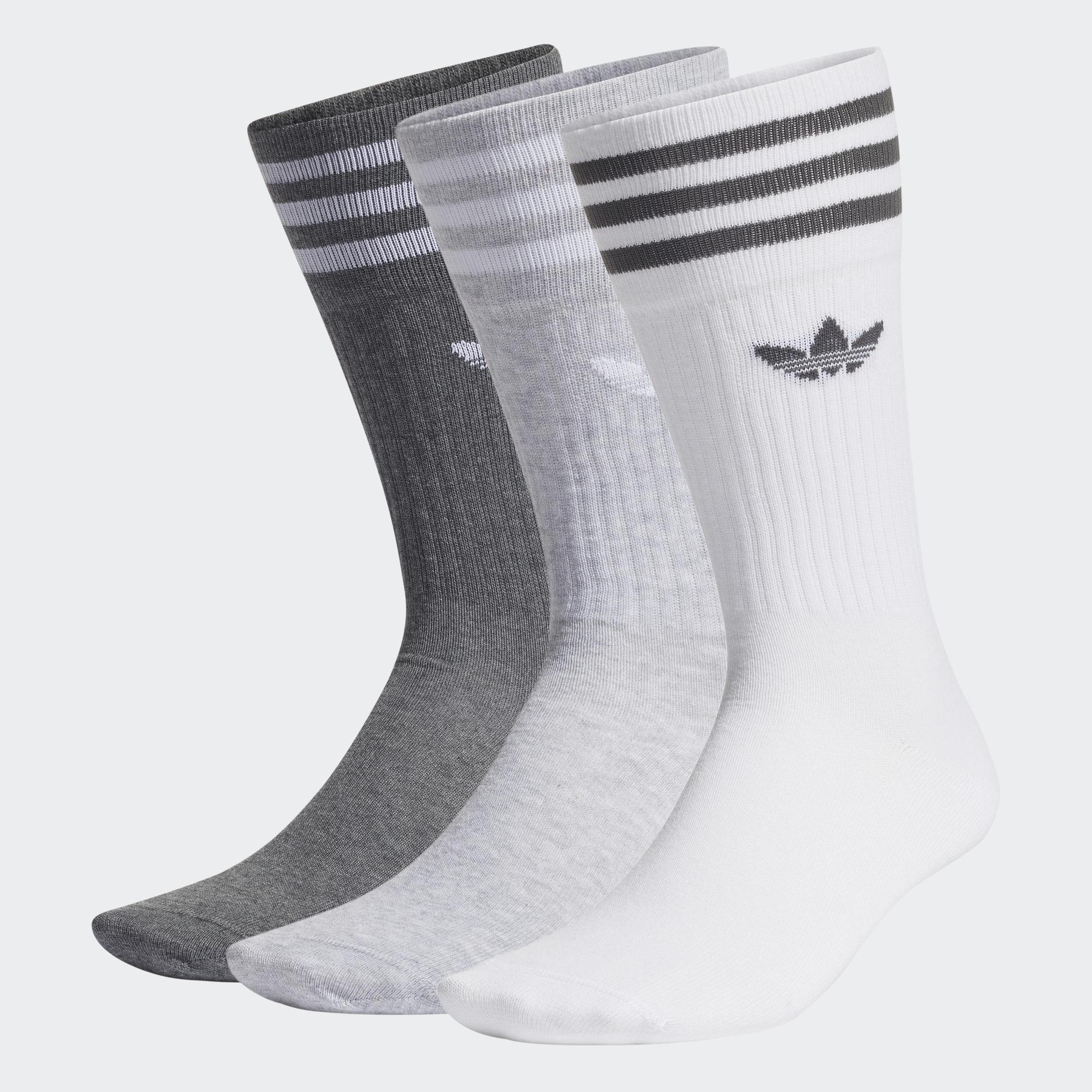 Adidas Phong cách sống Bộ 3 đôi tất cao cổ Unisex trắng H62021