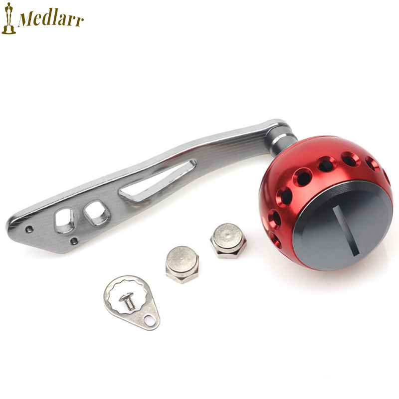 MedlarrFishing Wheel Handle Replacement Rocker Arm Grip Handle Baitcast Reel Crank Arm Modified Accessories