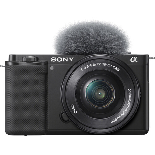 Sony ZV-E10 Mirrorless Camera with 16-50mm Lens (Black) + Free