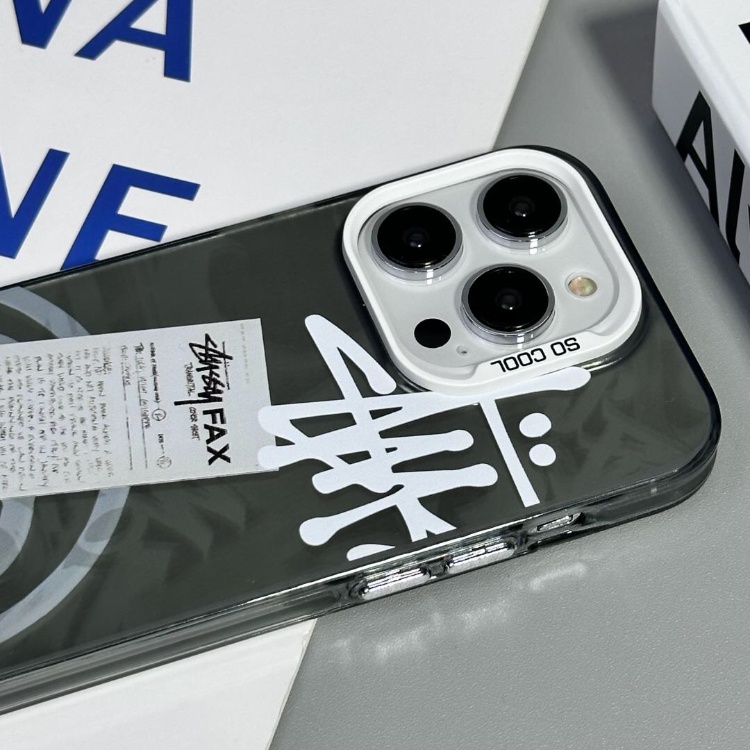 【Acrylic hard case/stussy】compatible for iPhone 11 12 13 14 15 pro max case