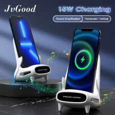 JvGood Sạc Không Dây hỗ trợ sạc nhanh 15w chính hãng Dùng được cho tất cả các loại điện thoại có hỗ trợ sạc không dây & XIAOMI HUAWEI Samsung Có thể được sử dụng như Giá Đỡ Điện Thoại