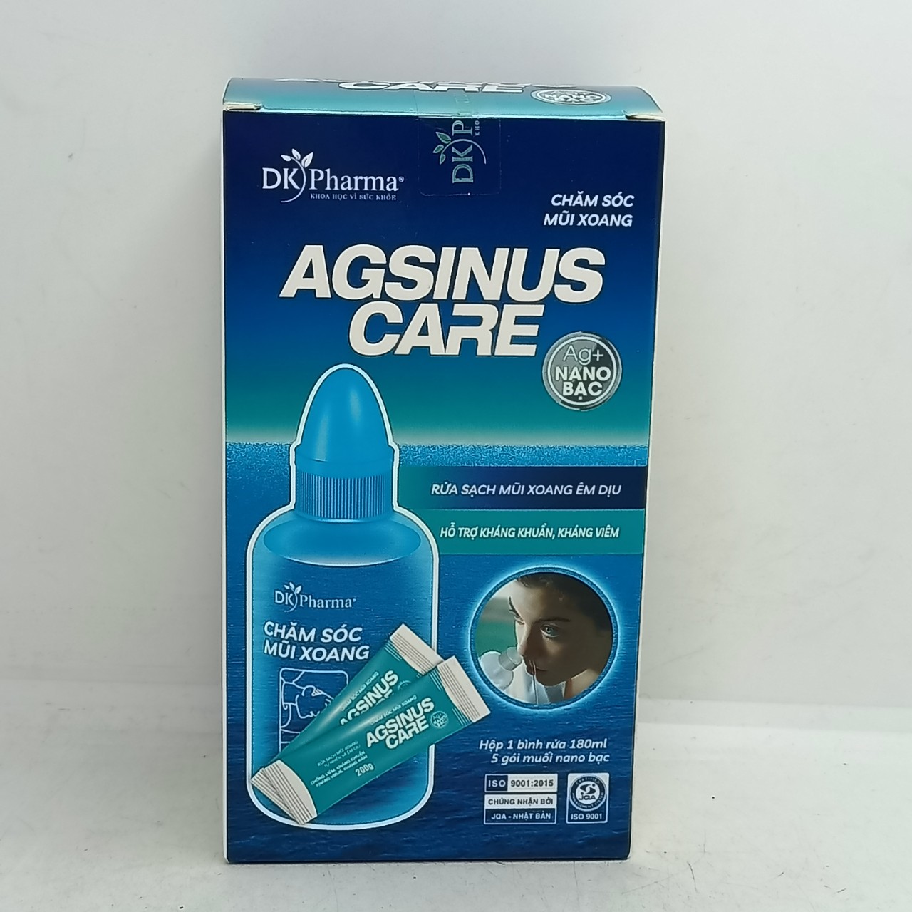 Bình rửa mũi Agsinus Care - Bình kèm 5 gói muối
