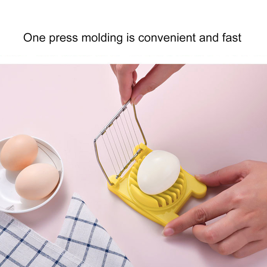 Home Kitchen Egg Cutter Stainless Steel Boiled Egg Slicer Multifunctional Egg Divider Creative Kitchen Accessories Gadget
