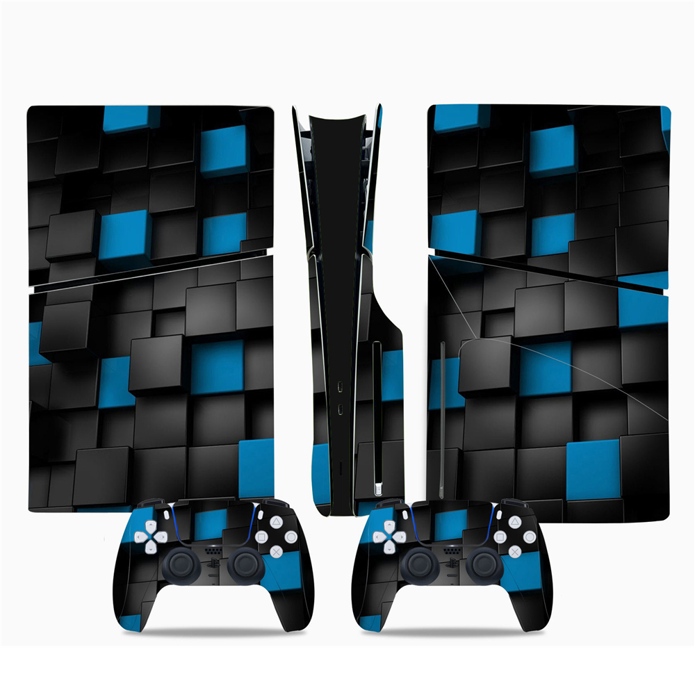 For Sony PS5 slim Console Disk Edition Carbon Fiber Skin Cover Sticker Host Center Decals Game Console Accessories