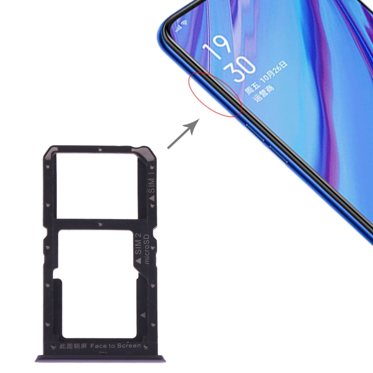 About đối với khay thẻ sim oppo a9 + thẻ sim / thẻ micro sd