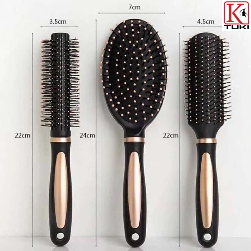 Bộ 3 lược chải đầu gỡ rối tóc, chống tĩnh điện