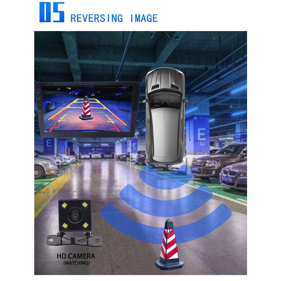 9 inch Màn hình xe hơi Android Android Navigator Universal Car MP5 Xem YouTube, Navigation,AHD Camera lùi, Dash Cam,