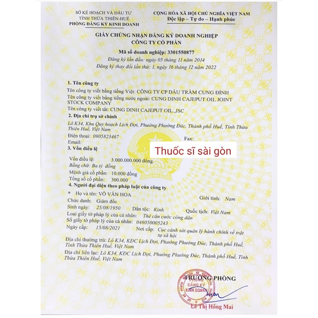 Dầu tràm Cung Đình  (50ml,30ml,15ml)