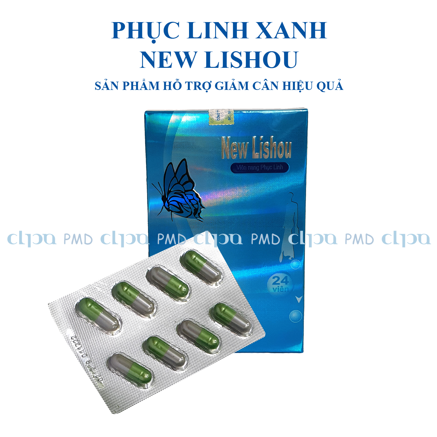 [HCM]PHỤC LINH XANH NEW LISHOU (3 vĩ x 8 viên/ hộp)