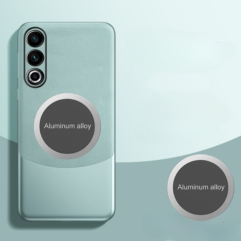 For Oneplus ACE 3V Phone case 360 Degrees Protection Leather Soft Border Anti-fingerprint Color Blocking Design Car Navigation Holder Ring For Oneplus ACE 3 Cover casing HP.