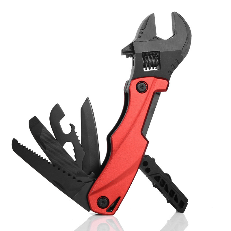 Outdoor camping multi-function wrench multi-purpose wrench folding saw