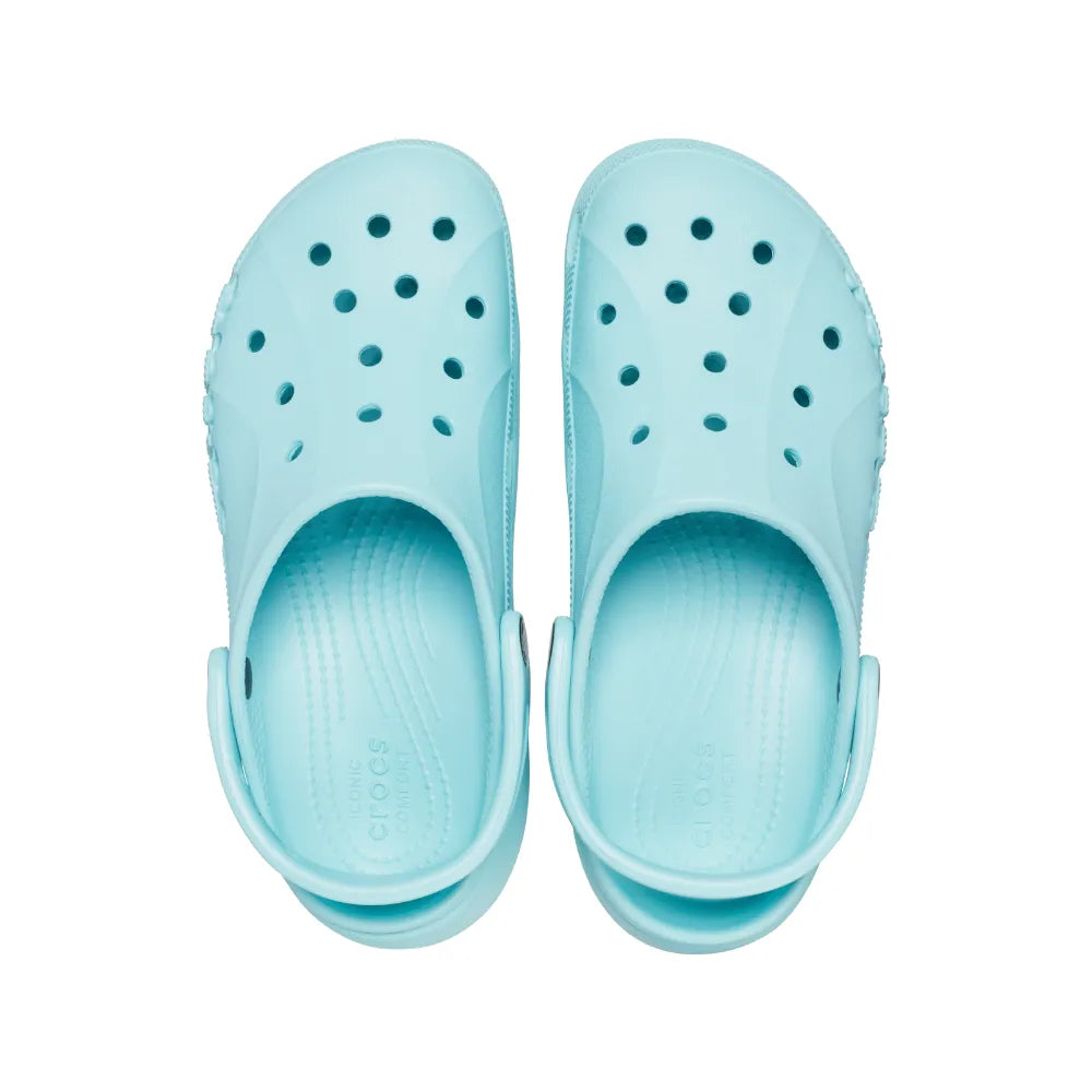 Giày Clog Nữ Crocs Baya Platform - Pure Water - 208186-4SS