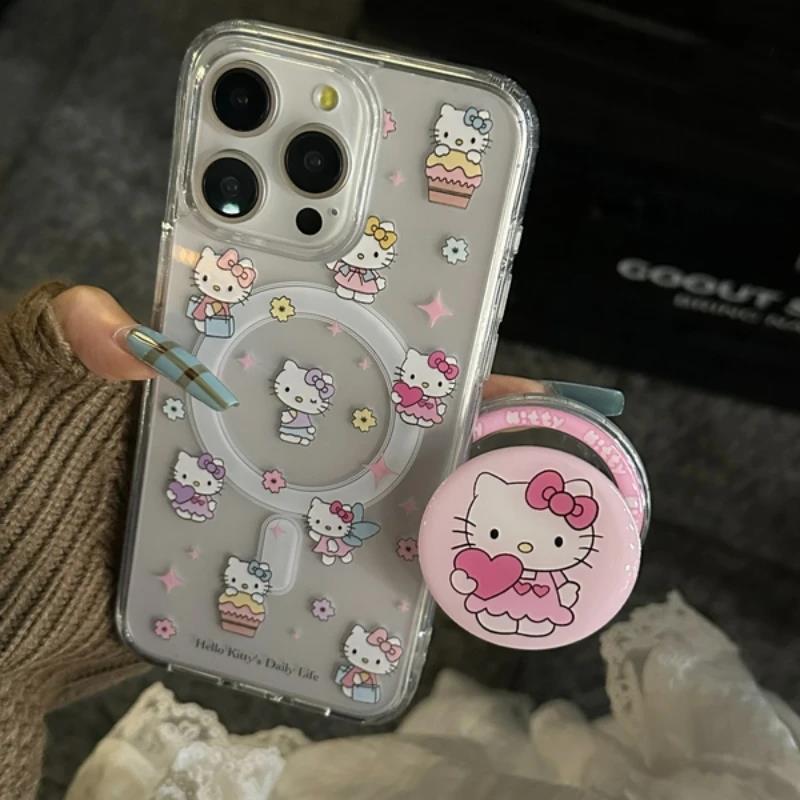 Cute%20Sanrio%20Hello%20Kitty%20Magnetic%20Bracket%20Magsafe%20Wireless%20Charge%20Phone%20Case%20For%20iPhone%2015%2014%2013%2012%2011%20Pro%20Max%20Clear%20Hard%20Cover%20-%20Image%207