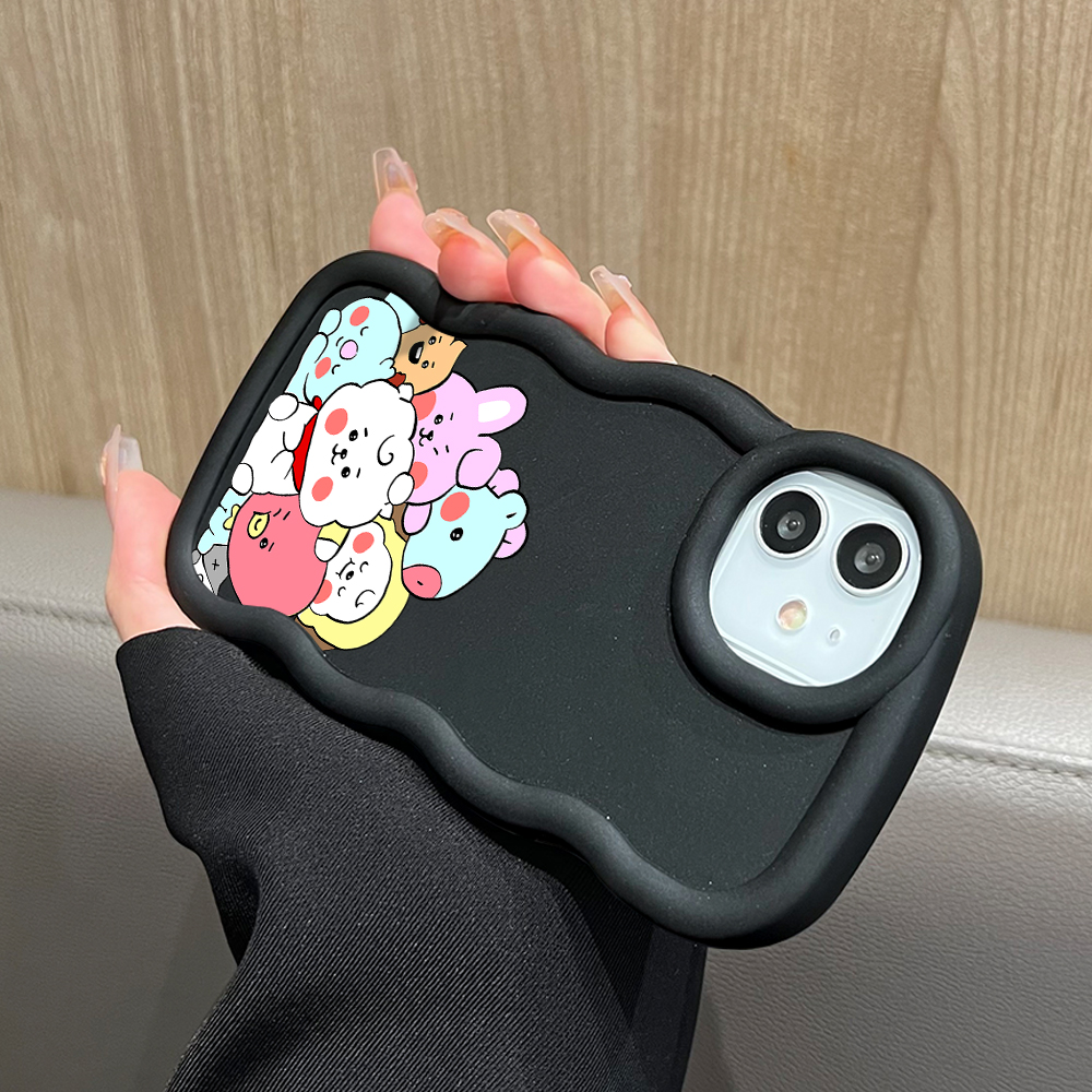 BILI for Tecno Pova 6 Neo Back Cover BTS Doll Pattern Design Wavy Soft Silicone Mobile Phone Covers. 