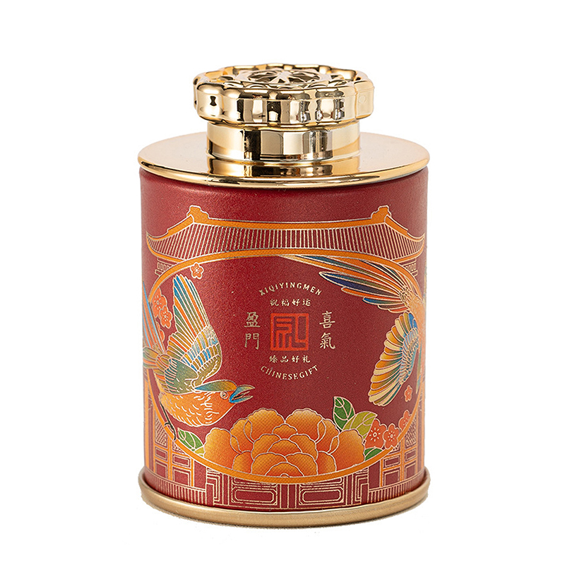 【Deal】 1PCS Mini Tea Container With Lid Candy Retro Empty Cans Container Coffee 'er Rock Black Tea Storage Container Can Jar