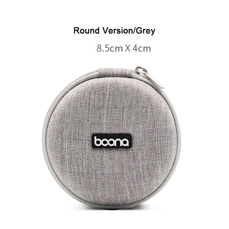BAONA Bluetooth Headset Storage Bag Mobile Phone Data Cable Charger Storage Box U Disk EVA Headphone Protection Bag