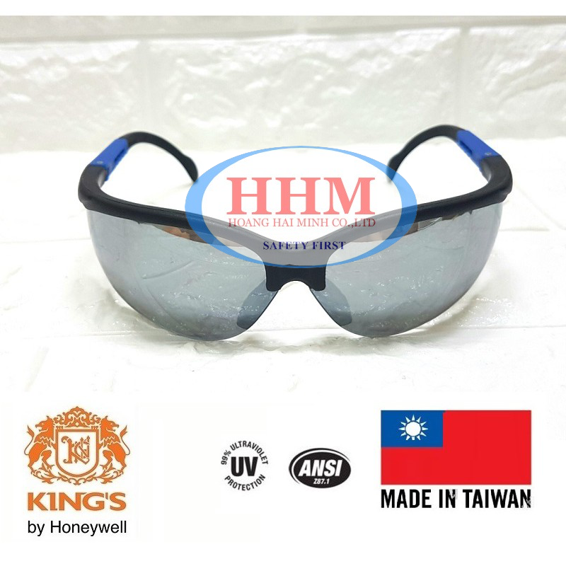 Kính bảo hộ King's KY414B màu đen - tráng bạc