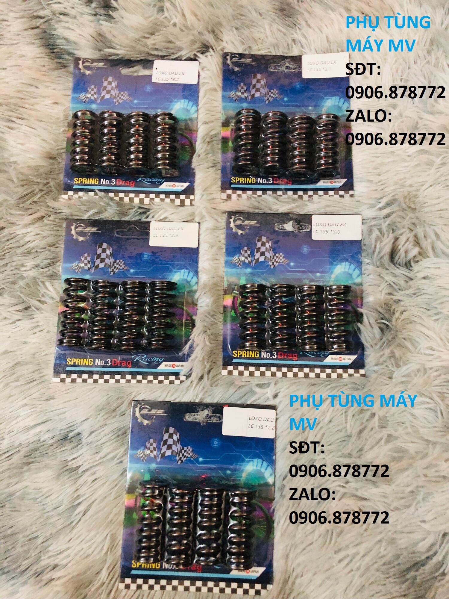 Lò xo đầu ckhl cho ex135 đủ size 2.8li/2.9li/3.0li/3.1li/3.2li