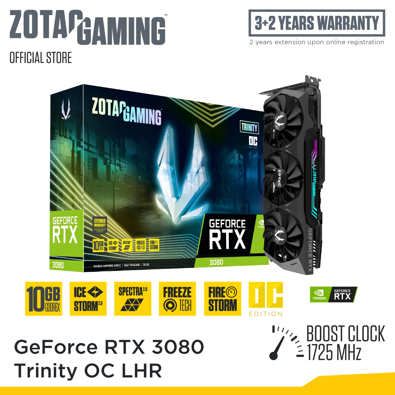 ZOTAC GAMING GeForce RTX 3080 Trinity OC LHR 10GB | Lazada Singapore
