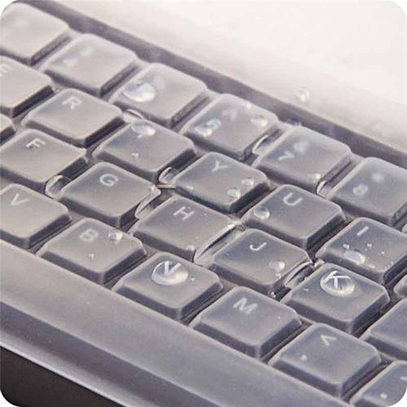1PC Soft Silicone Keyboard Cover For Universal Desktop Computer Anti-dust Keyboard Cover Case Transparent Clear Protecter Film