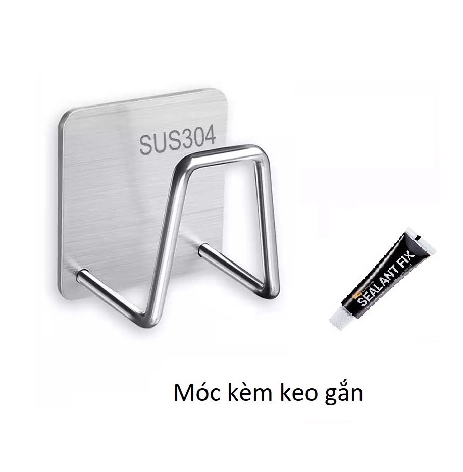 Móc Inox Treo Đồ Tiện Lợi, Móc Dính Tường Chịu Lực Siêu Chắc, Móc Dán Tường Treo Vung Nồi, Treo Miếng Cọ Rửa Xoong Nồi, Bát Đĩa. Phụ Kiện Home 2010