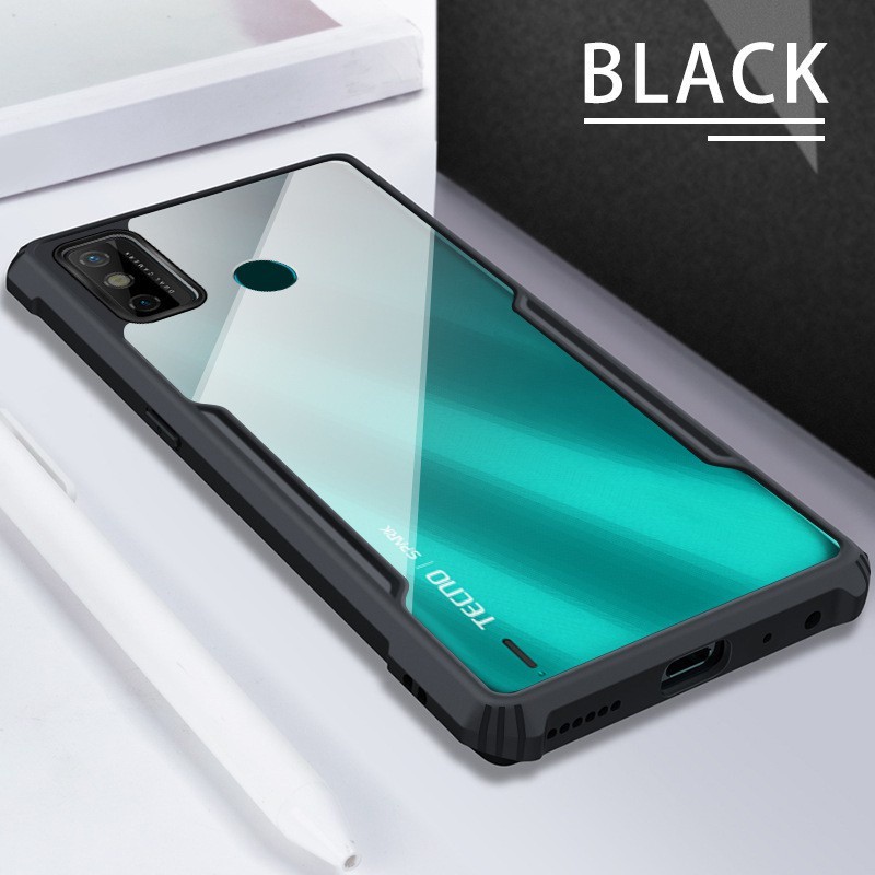 itel A50C Phone Case for Itel P65 RS4 P55 4G 5G A50 A70 A60 A60s A05s S24 S23 S23+ S18 Pro Vision 5 Transparent Shockproof Phone Casing Armor Acrylic Soft TPU Anti-fall Back Cover. 