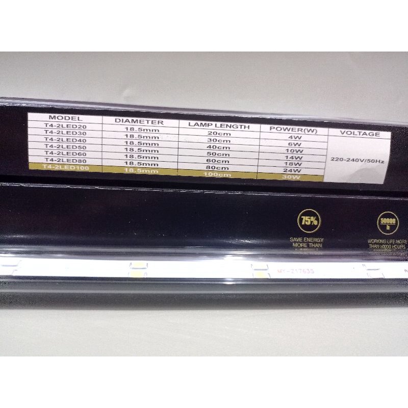 Lampu LED celup Aquarium SAKKAI PRO T4 2LED 100