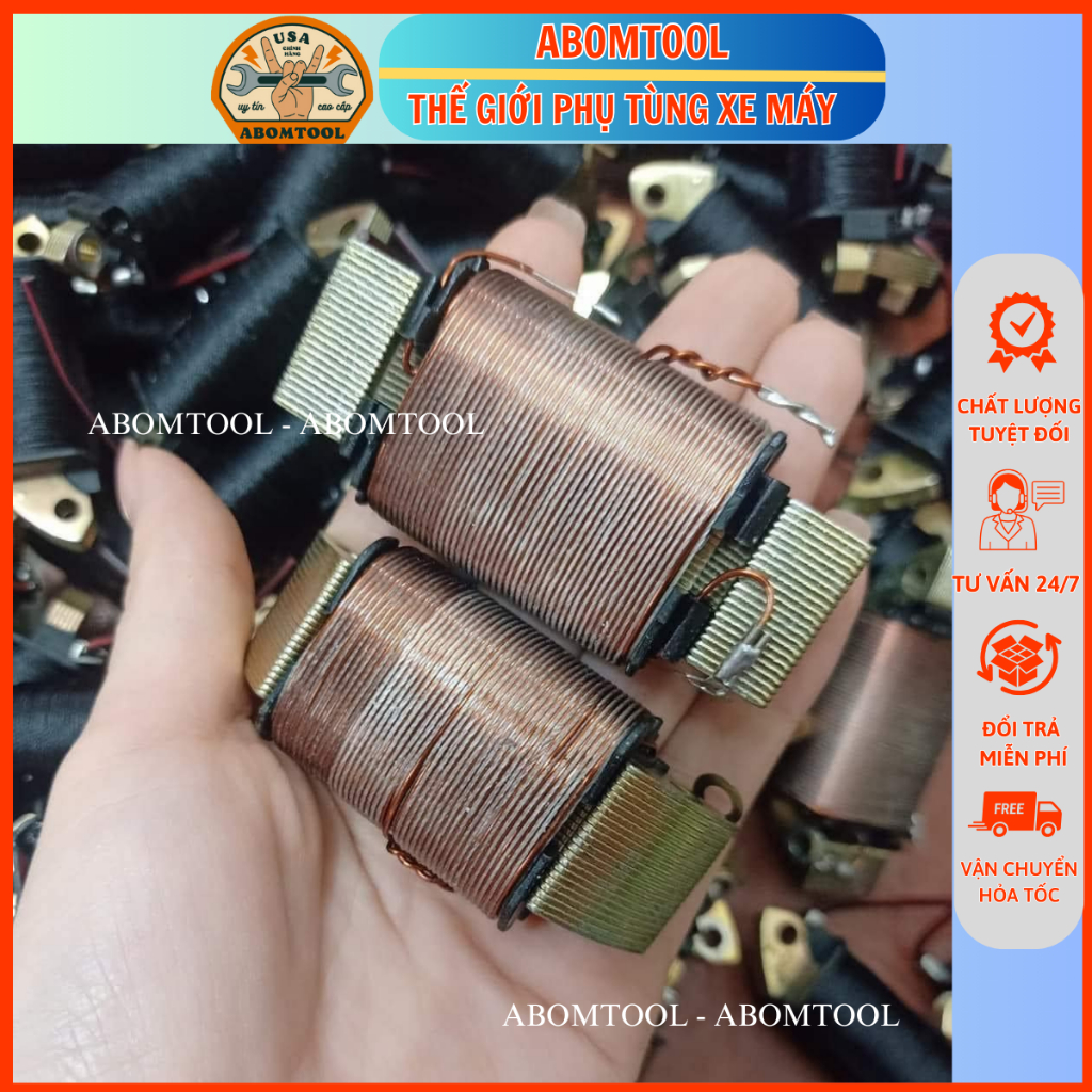 Cuộn đèn Dream/Wave, Cuộn Lửa 6 tép lắp xe Dream/Wave cao cấp ABOMTOOL
