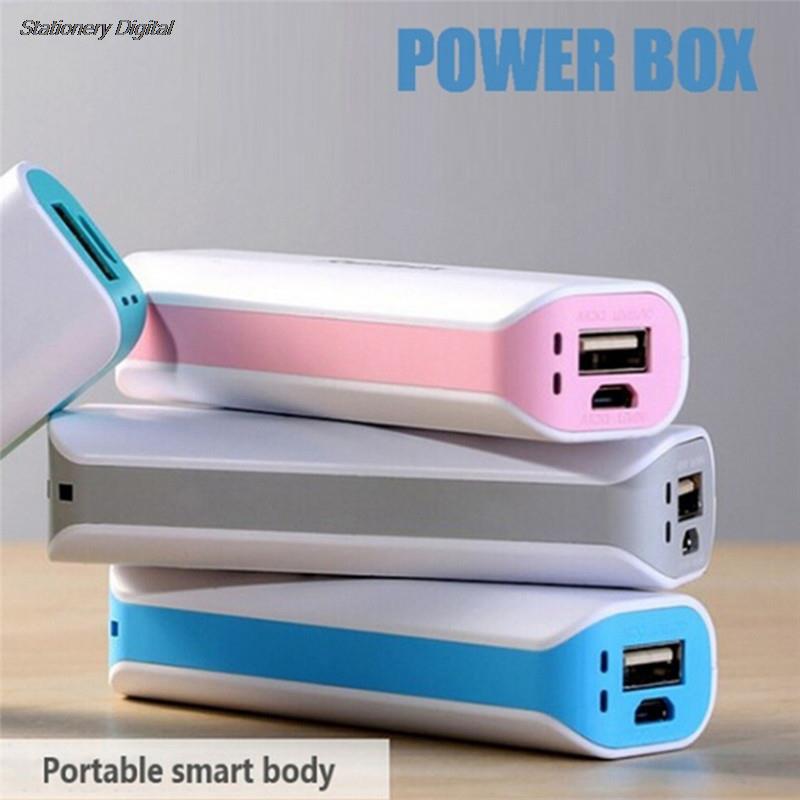 (No Battery) DIY Mobile Power Bank 18650 Box Phone Charger Case Powerbank Dual USB Poverbank Led Pover Power Bank. 