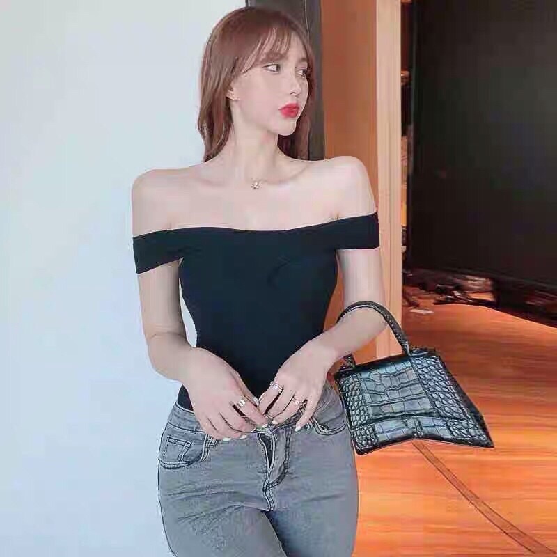 Áo len nữ kiểu cổ vắt chéo sexy hàng QC(mặc được nhiều kiểu)