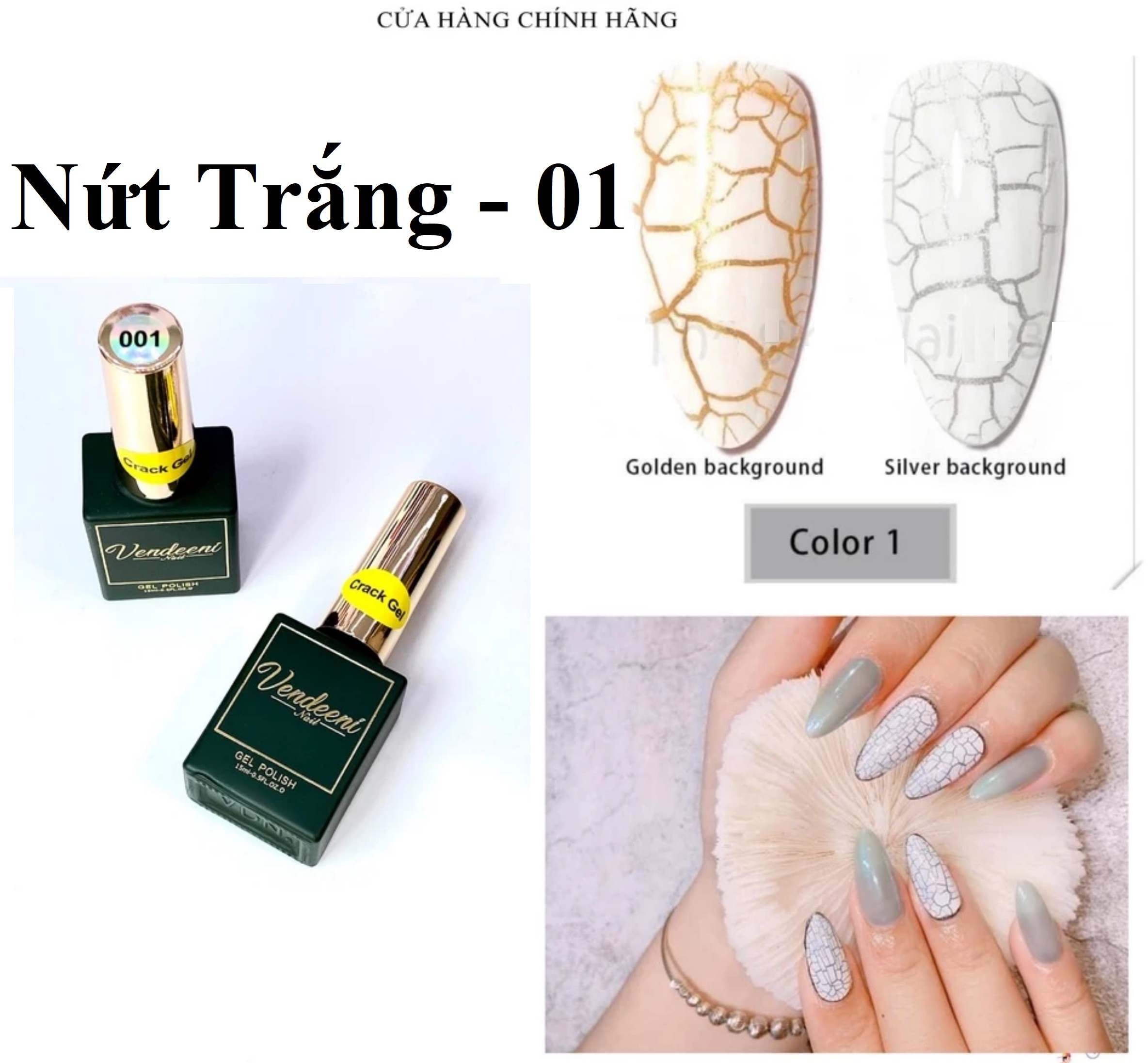 Sơn Nứt Vendeeni Đen Trắng - manh219