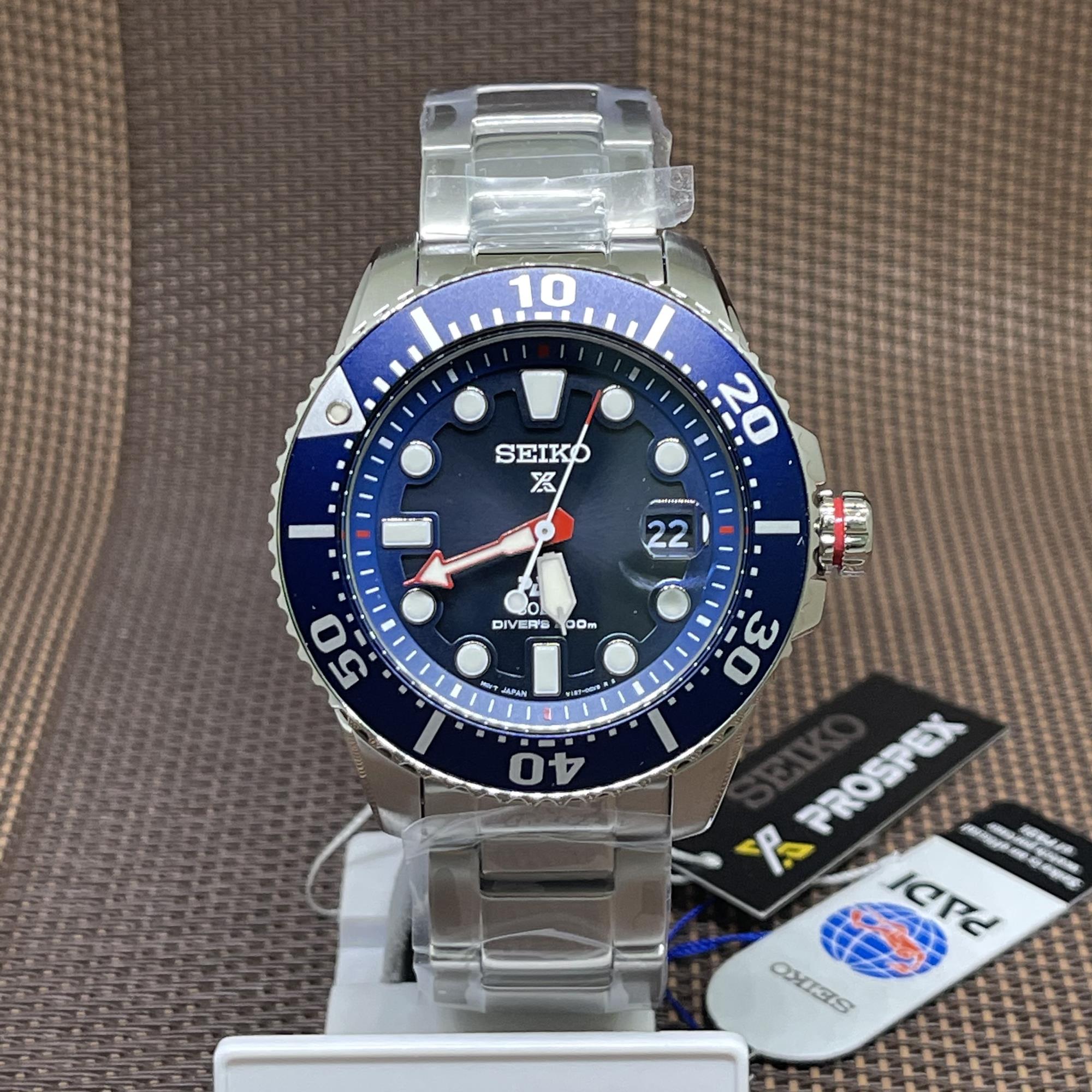 TimeYourTime] Seiko Prospex SNE435P1 Padi Special Edition Solar Divers Blue  Analog Men Sport Watch | Lazada Singapore