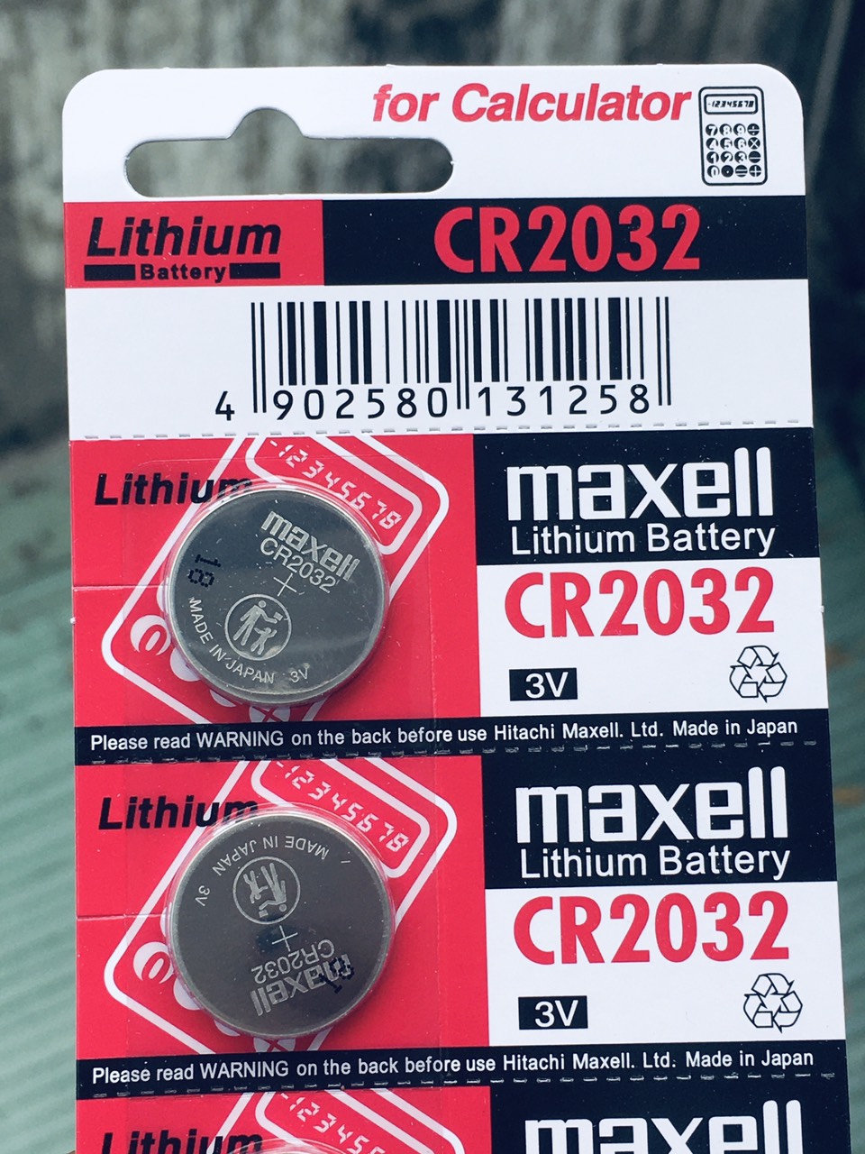 Vỉ 5 viên pin maxell cr2032 nhật bản lithium 3v dòng cao cấp - ảnh sản phẩm 3
