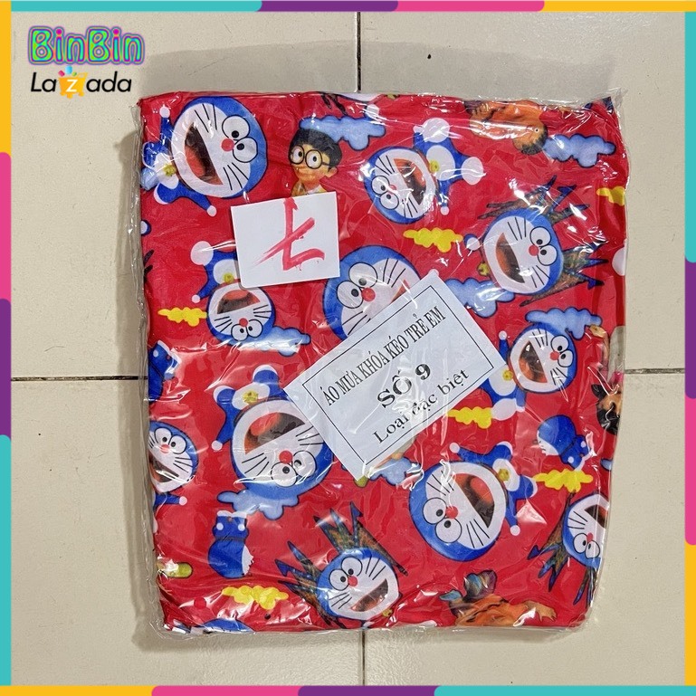 Áo mưa trẻ em, áo đi mưa cho bé, áo mưa dây kéo bé, đồ đi mưa bé, áo mưa bít bé vải dù