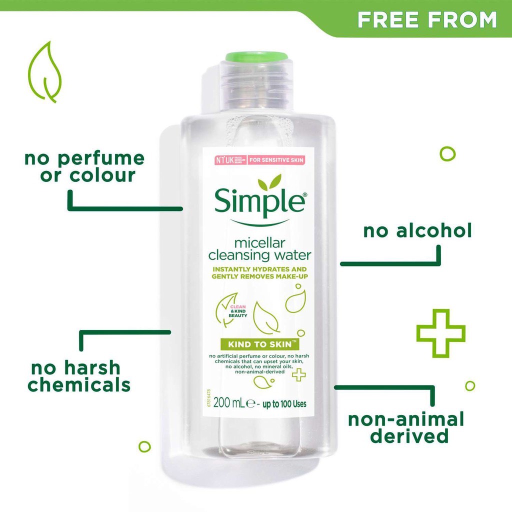 [GIẢM 50K PHÍ SHIP] Combo 4 món Simple Chăm Sóc Da Nhẹ Dịu Nhẹ