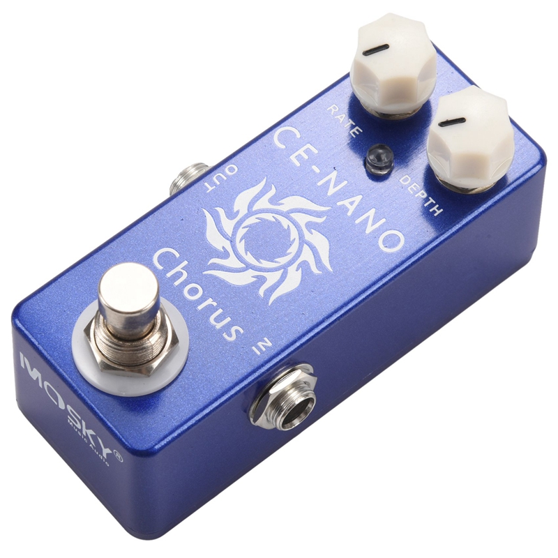 Mosky ce-nano electric guitar chorus effect pedal full metal shell true bypass