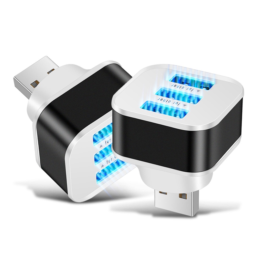 Multi Functional USB Adaptor with 3 Ports for Easy Connection and Charging