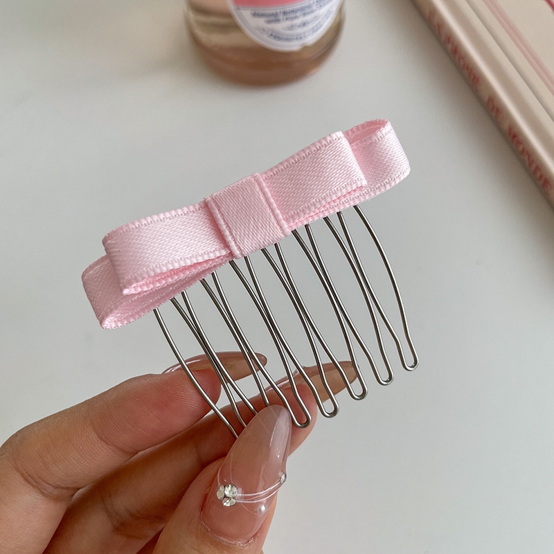 Lược cài tóc đính nơ ngọt ngào dễ thương cho bé gái