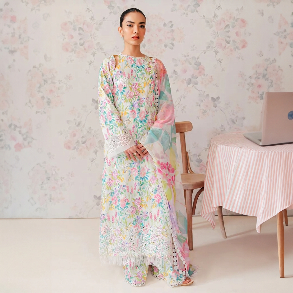 Unstiched%203%20Pcs%20Printed%20Shalwar%20Kameez%20with%20duppatta%20Article%20Fabric%20Blended%20Lawn%20Available%20on%20Daraz%20-%20Image%202