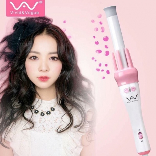 Máy Làm Tóc 💝 Freeship 💝 Máy uốn tóc Mini làm xoăn tóc xoay VIVID 360 độ (loại 1)