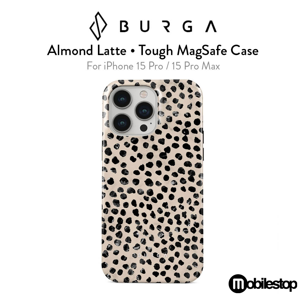 BURGA iPhone 15 Pro 15 Pro Max Almond Latte Tough MagSafe Case