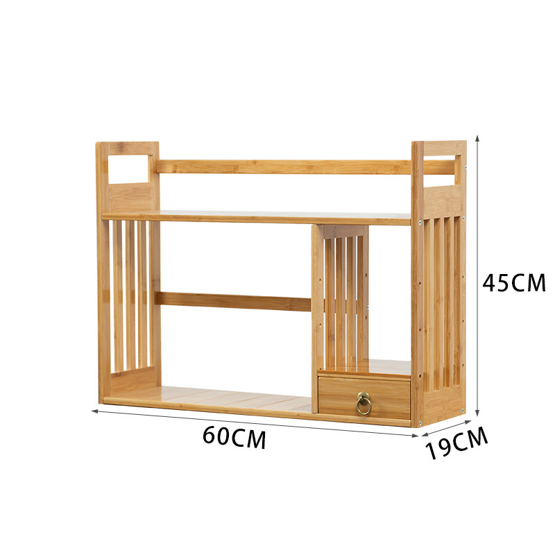 Bookshelf Small bookshelf with drawer office, table storage, simple desk bookshelf student bookshelf shelf