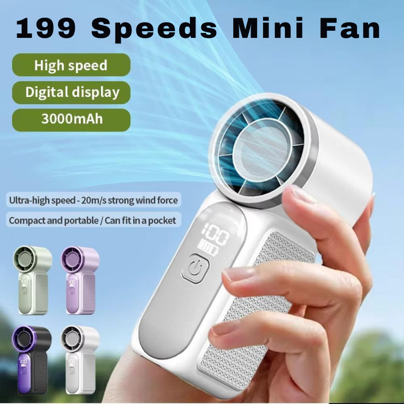 Draagbare mini handventilator oplaadbaar voor op reis_voghion.com