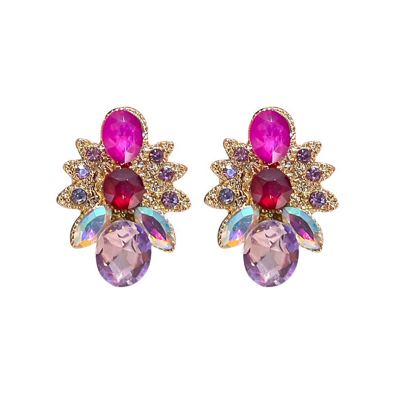 Women crystal rhinestone earrings