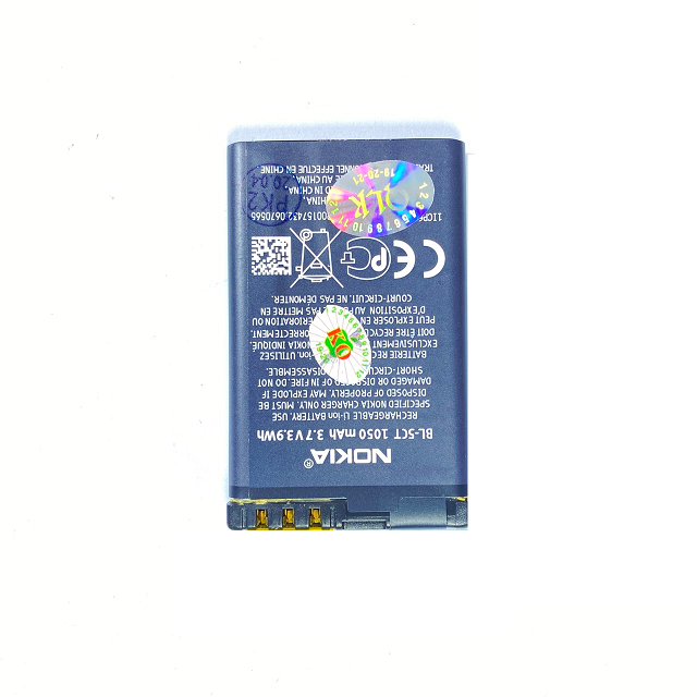Pin nokia cho bl-5ct cho nokia 3720c / 5220c / 6303 / 6303i / 6730c / c3-01 / c5-00 / c6-01 / li-ion, 3.7 v, 1050 mah