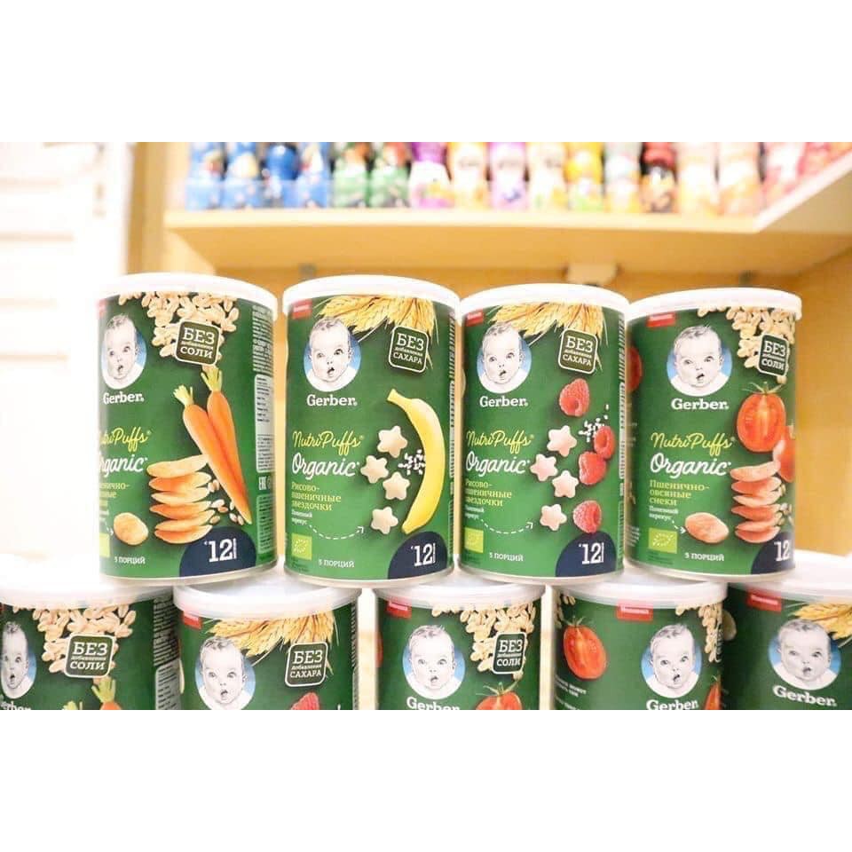 Bánh ăn dặm gerber organic nga cho bé