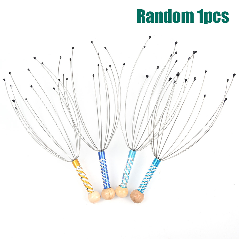 1/2/4pcs Head Massager Head Scratching Octopus Scalp Non Soul Extractor